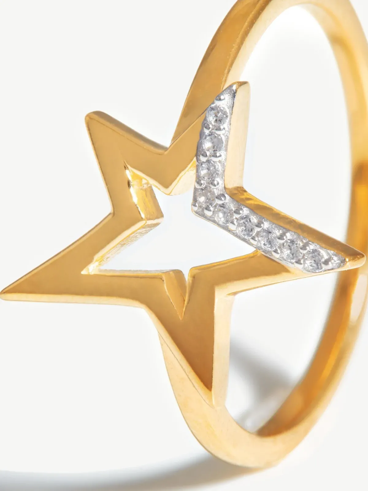 Missoma jewellery design, celestial pave star ring