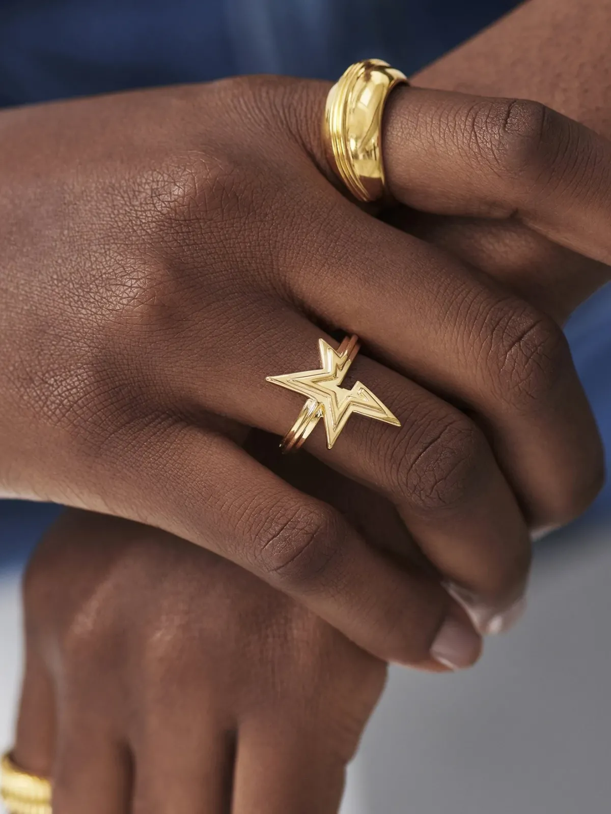 Missoma jewellery design, celestial pave star ring