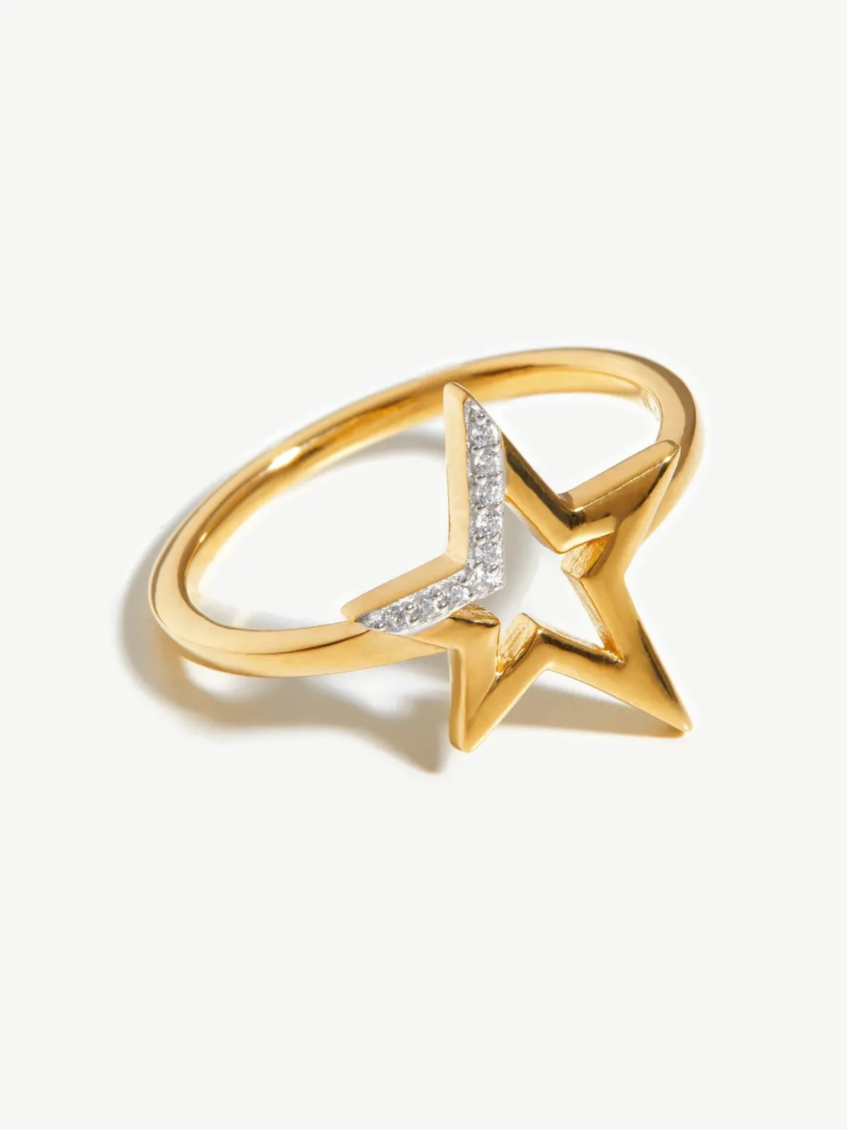 Missoma jewellery design, celestial pave star ring