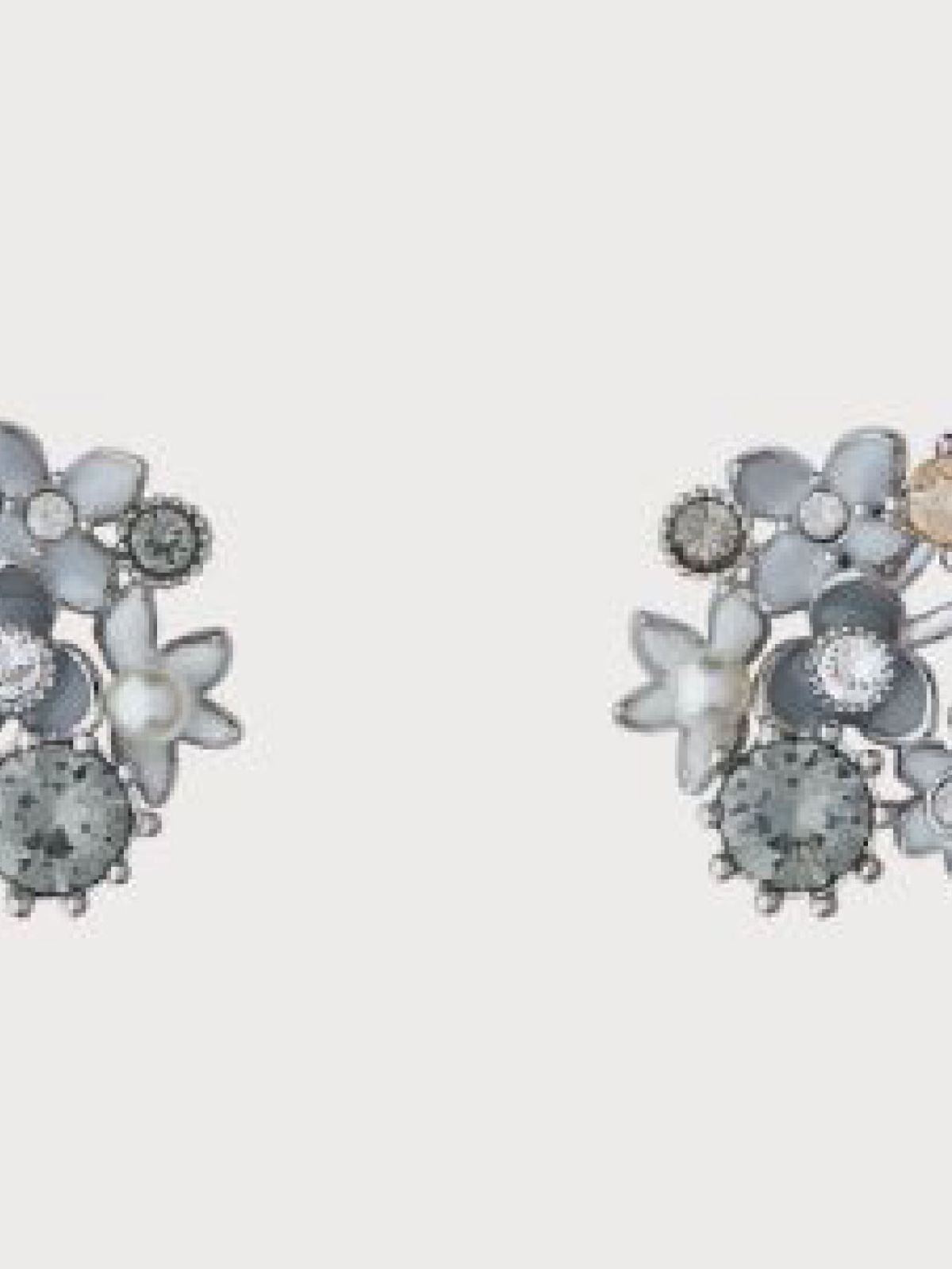 LK Bennett jewellery design, flower cluster earrings