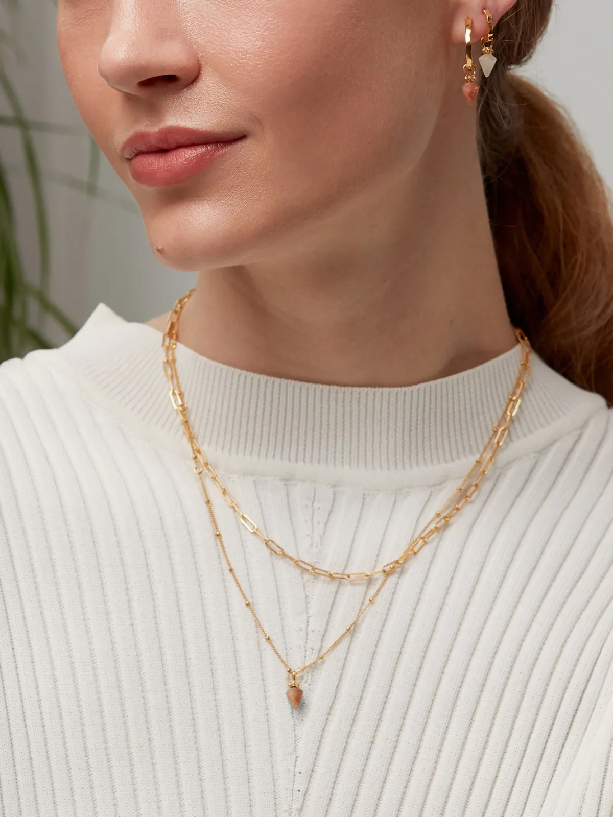 Ottoman Hands jewellery design, necklace sunstone