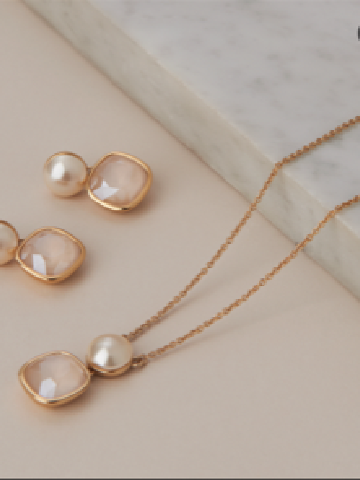 LK Bennett jewellery design, necklace and earrings