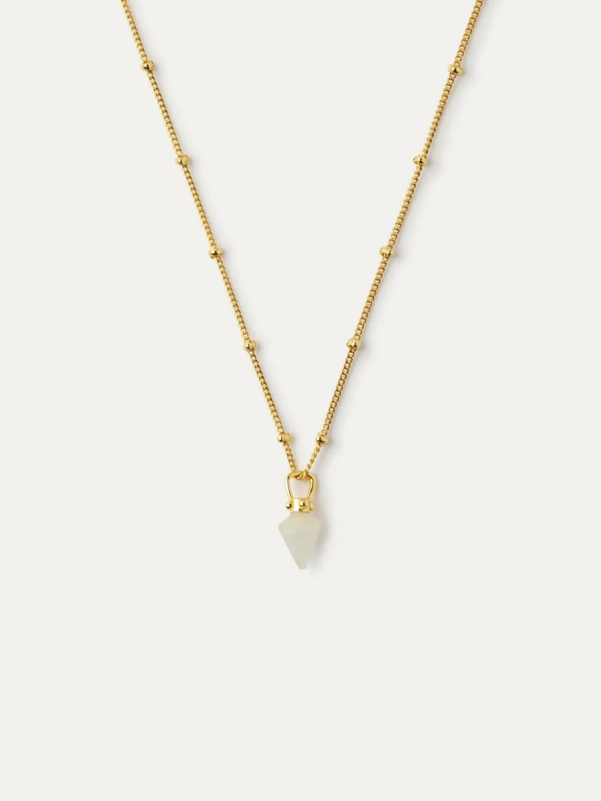 Ottoman Hands jewellery design, Water Element Moonstone Bobble Chain Necklace