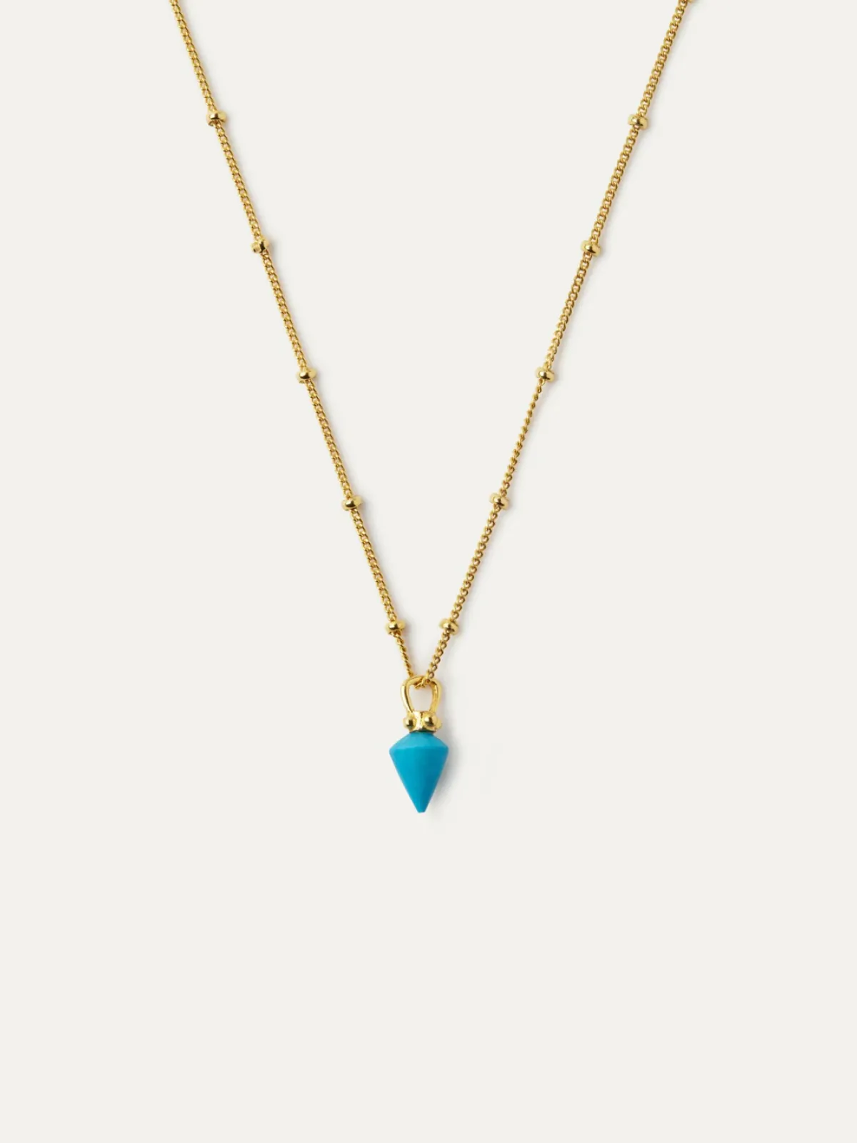 Ottoman Hands jewellery design, Air Element Turquoise Bobble Chain Necklace